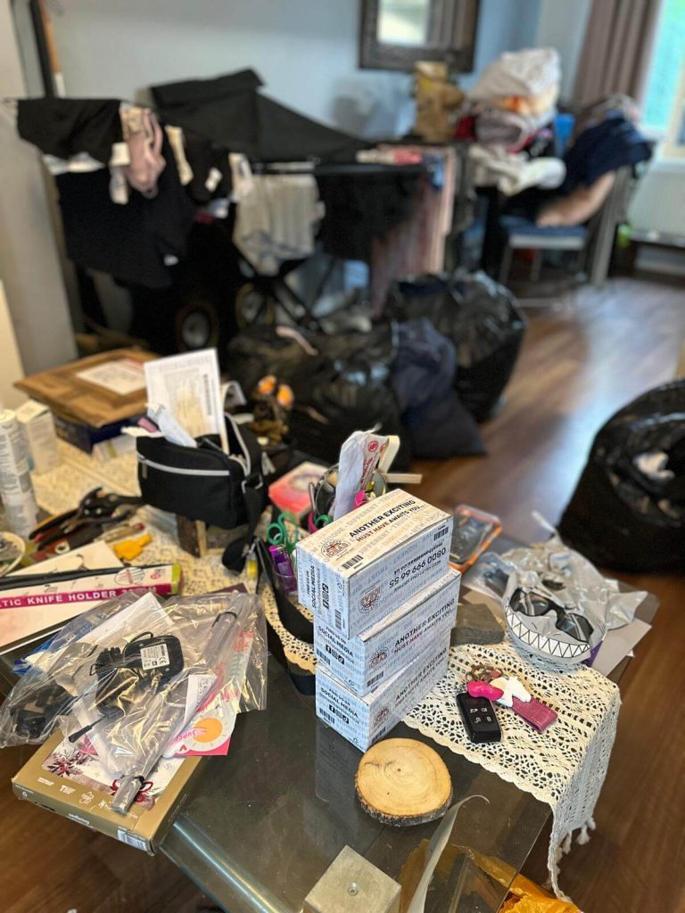 Hoarders home with clutter - safezone cleaning services