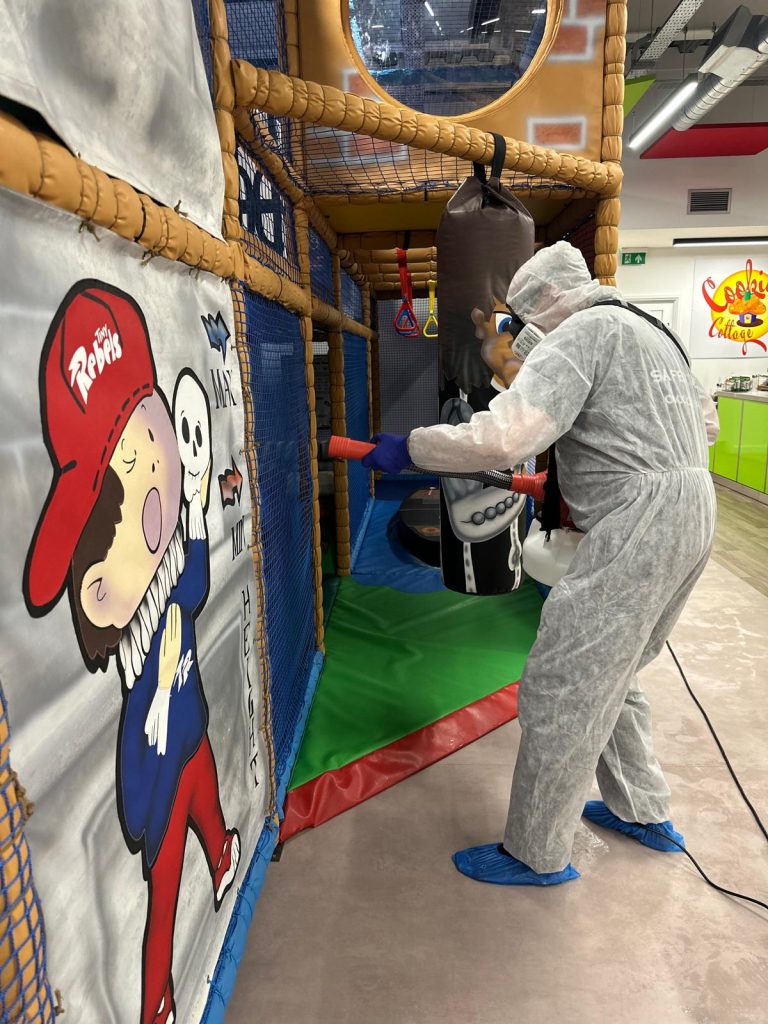 Safezone cleaning services fogging Tiny Rebels Soft Play Stratford-upon-Avon